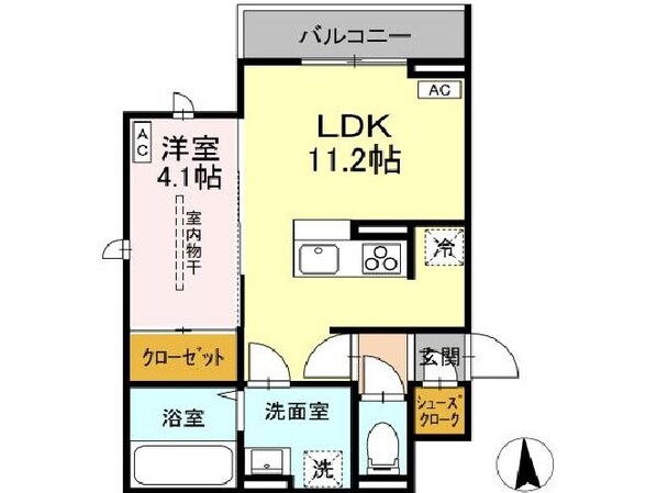 D-ROOM荒井1丁目の物件間取画像